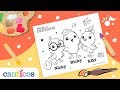 Canticos Colorea Con Ricky Nicky Kiki Benji Coloring Sheet Video For Kids Educación Temprana