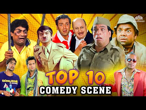 Top 10 Hilarious Bollywood Comedy Scenes | Rajpal Yadav, Johnny Lever & Sanjay Mishra
