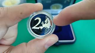2 Euro Ministero della Salute 2018 - Italia - Moneta da 2€ Rara BE, PP, FS, Proof Fondo Specchio