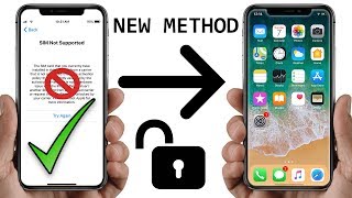 How to Fix Sim Not Supported iPhone 11,XS,XR,X,8,7,6,5 - Unlock iPhone Network/Carrier Without Gevey