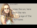 Hurricane- Bridgit Mendler (Official Lyrics) 