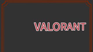 女性配信者　VALORANT　（参加なし）