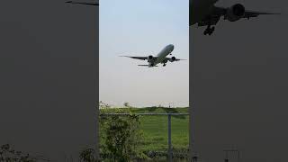 Plane Landing at Toronto&#39;s Pearson Airport in Mississauga Ontario Canada Spring 2023 YYZ
