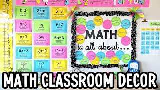 Math Classroom Decoration Inspiration - Favorite bulletin boards