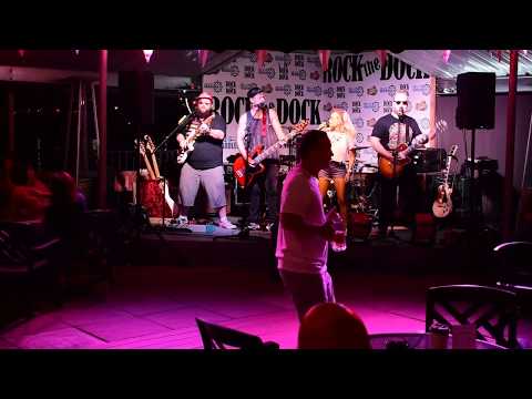 The Plastics Rock The Dock at The Paddlewheel on Main Street Marina