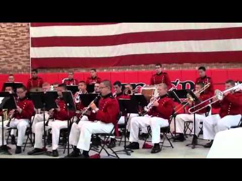 SJNMA Cadet Band Plays America.wmv