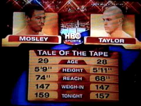 Sugar Shane Mosley vs Shannon Taylor *Rare* 2001