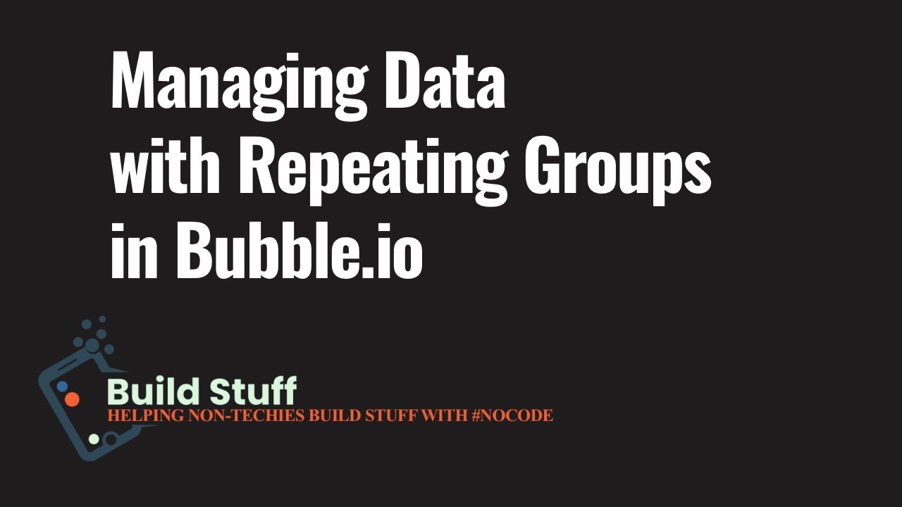 Simple interface for managing data with repeating groups in bubble.io