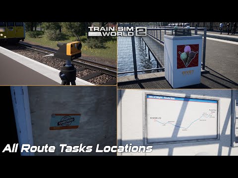 All Route Tasks Locations - Isle of Wight - Train Sim World 2