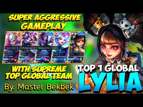 Top 1 Global Lylia With Top Global Team By. Master Bekbek [Top 1 Global Lylia Best Build 2021] MLBB