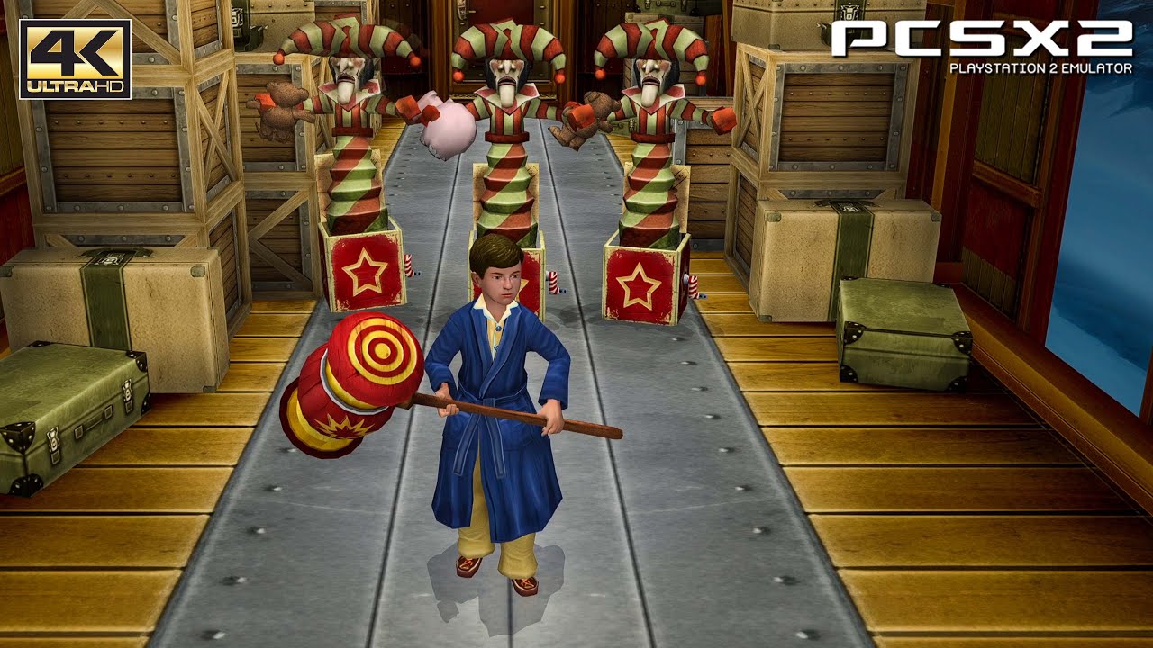 The Polar Express - PS2 Gameplay 4k 2160p / 50 FPS / HD Textures (PCSX2)