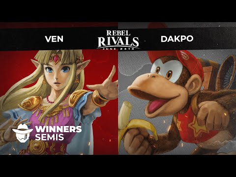 ven (Zelda, Sora) vs Dakpo (Diddy) | Winners Semis | Rebel Rivals 7