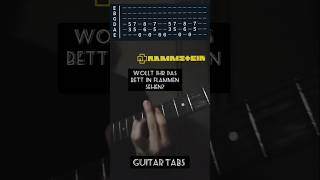 Wollt ihr das Bett in Flammen sehen? by Rammstein guitar tabs#rammstein#guitartabs#tabs#guitar#viral