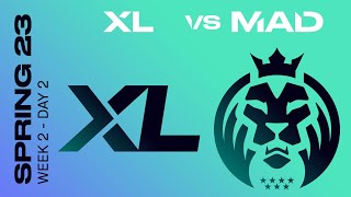 LEC Spring Split 2023 - W2D2 - XL vs MAD