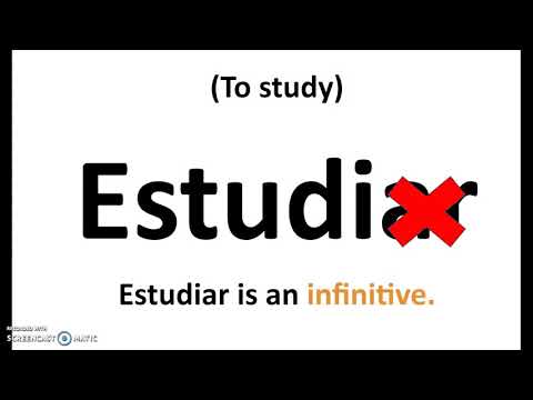 The verb Estudiar (AR Verb Introduction)