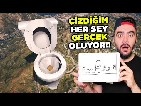 ÇIZDIGIM HERŞEY OYUNDA GERÇEK OLUYOR (DEV TUVALET) #03 - GTA 5 MODS