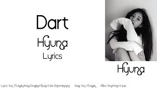 Hyuna - Dart Lyrics (Han/Rom/Eng)