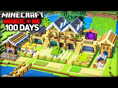 I Survived 100 Days Building the ULTIMATE BASE in Minecraft Hardcore
