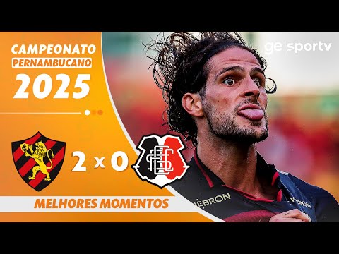 Gols e lances de Sport x Santa Cruz