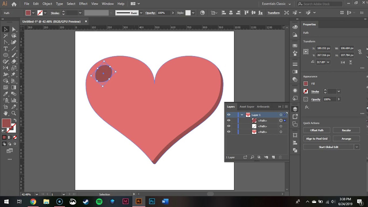 Vector Heart Creation