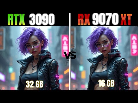 RX 9070 XT VS RTX 3090 + Ryzen™ 7 9800X3D : TEST IN 10 GAMES