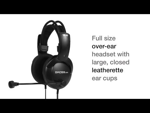 Koss SB40 Communication Headset Features