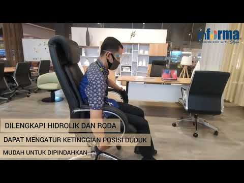 Gambar Informa Uriel Kursi Kantor Sandaran Tinggi - Hitam