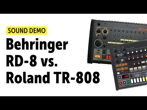 Behringer RD-8 vs. Roland TR-808 Comparison Sound Demo (no talking)