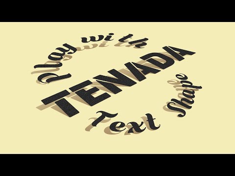 TENADA: 3D Animated Text Art video