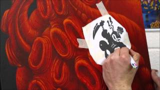 Acrylic painting process- The Ninja Chef