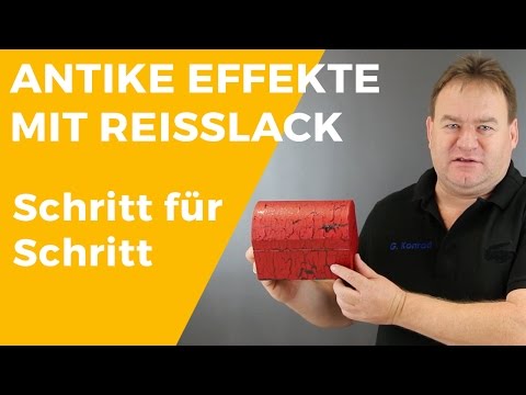 Antike Effekte mit Reisslack - Schritt für Schritt - Einfach zum Nachmachen