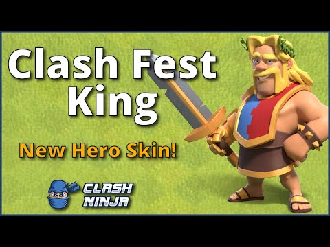 New Clash Fest King Hero Skin - September 2022 | Clash of Clans