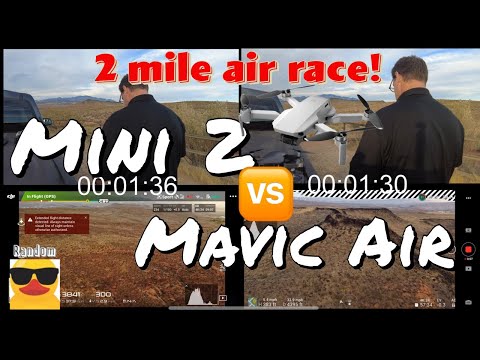 DJI MAVIC AIR v. MINI 2 RACE! WHOS FASTER?
