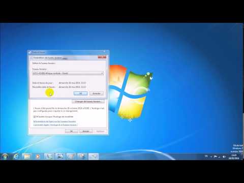 comment regler l'heure sur windows 7