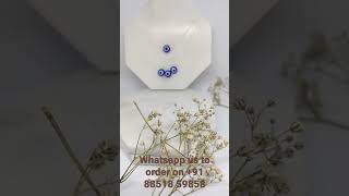 double layered evil eye necklace beautifully handcrafted in sterling silver. #kugelblitz #rakhi2022