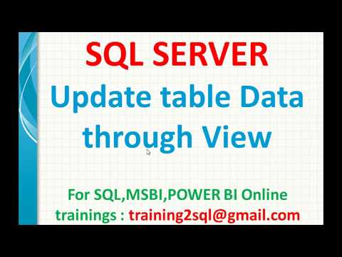 Learn Update data through view in SQL | view data update in SQL | SQL ...
