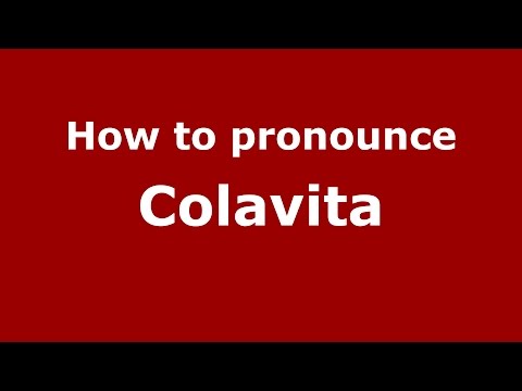 How to pronounce Colavita