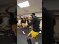LeBron & Young Lakers turn up after #NBACup win ?? | #Shorts