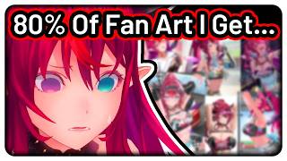 IRyS Noticed Something About Her Fan Art【Hololive EN】