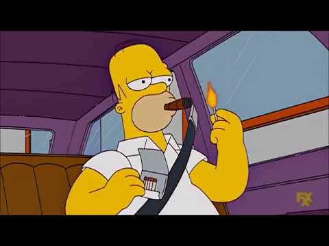 Homer's nuclear car battery that leaked. And a simple match. That causes a nuclear sewer explosion!!