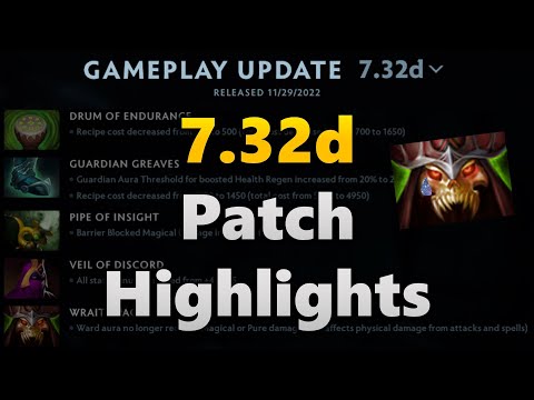 Dota 2 Patch 7.32d Highlights