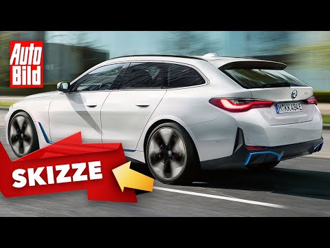 BMW i4 Touring (2021) | So könnte die Kombi-Version des i4 aussehen | Skizze