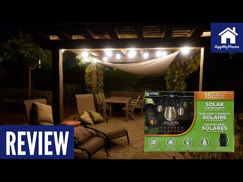 Sunforce Solar String Lights with Remote Control | Unboxing and Review