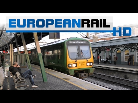 Iarnród Éireann Irish Rail Commuter 29000 DMU 29017 + 29xxx calls at Connolly with announcement