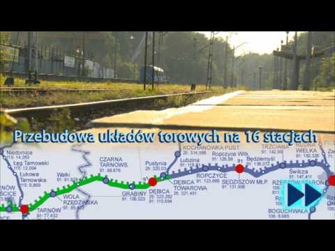 Film dotyczący modernizacji linii kolejowej E30 odcinek Kraków - Rzeszów