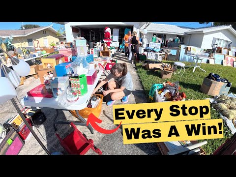 It Was An ACTION PACKED Day At Garage Sales!