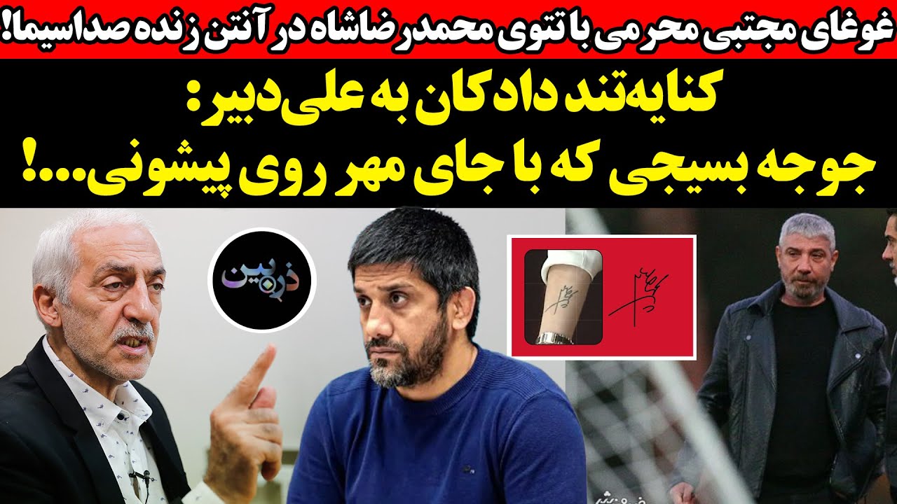 کنایه‌تند دادکان به علی‌دبیر: جوجه بسیجی...!غوغای مجتبی محرمی با تتوی شاه در ?