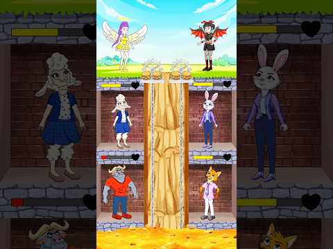 ANGEL OR DEVIL BURGER 🍔 Zootopia 2 - Can NICK and JUDY Escape The Lave Pit?