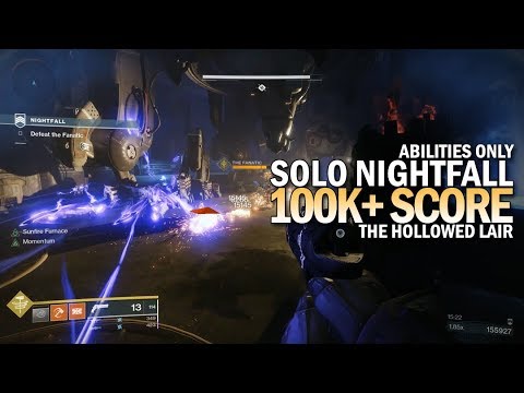 Solo 100k Nightfall "The Hollowed Lair" (176,481 Points / Abilities Only) [Destiny 2 Joker's Wild]