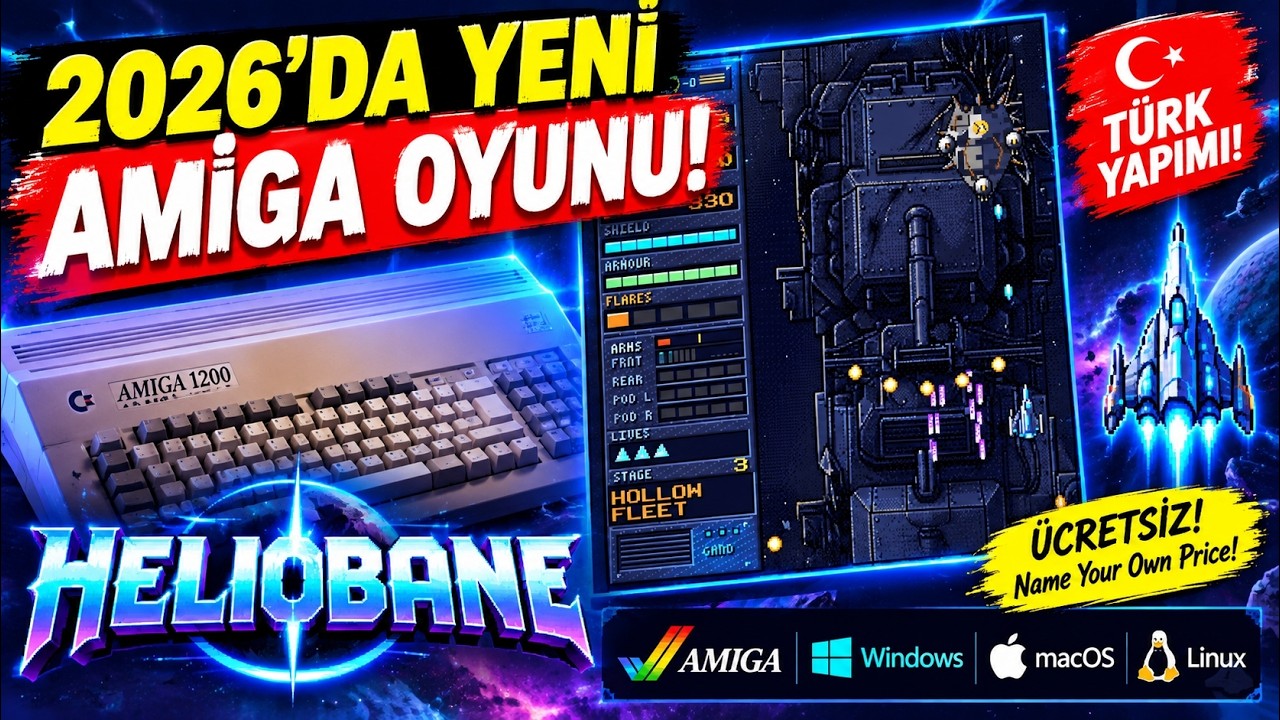 %100 TÜRK YAPIMI AMİGA OYUNU ÇIKTI! Heliobane İncelemesi (Tamamen Ücretsiz)
